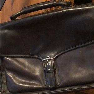 Coach leather messenger bag.
